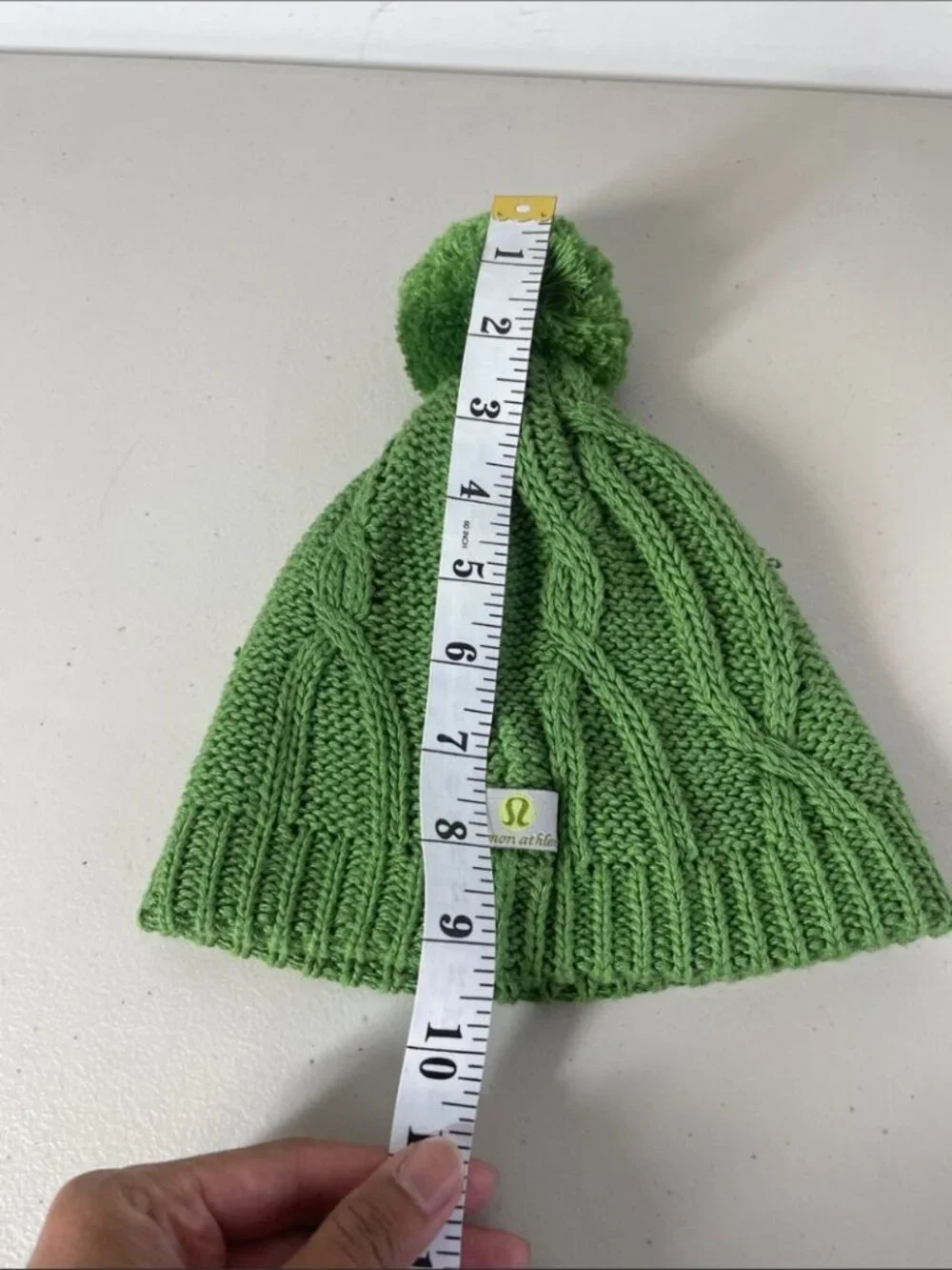 lululemon athletica Kids Knit Pom Beanie in Green Winter Gorpcore Hat One Size